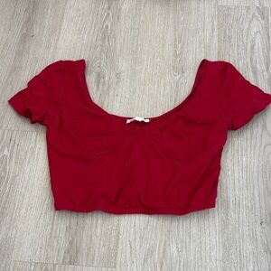La Hearts Red Crop Top